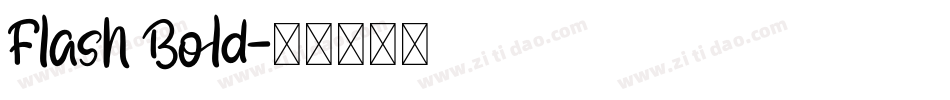 Flash Bold字体转换